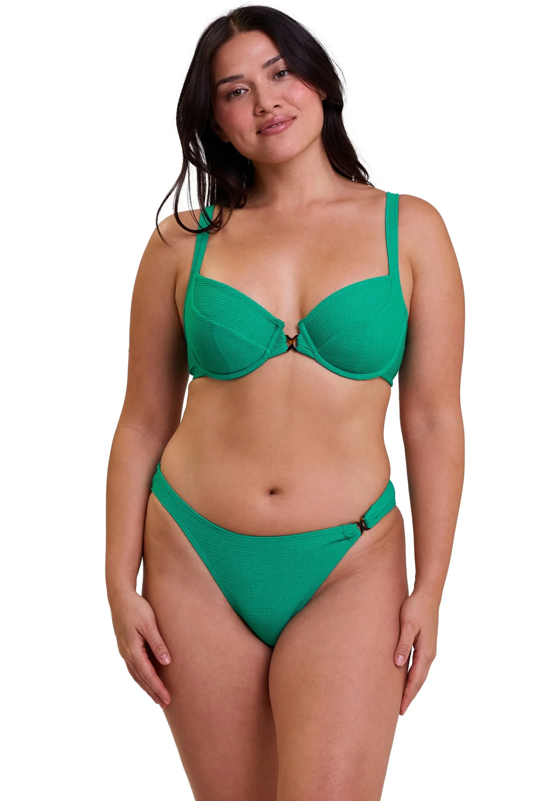 High-cut bikini Briefs Glamorous Textured