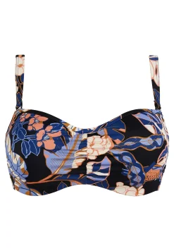 Underwired bandeau bikini top Fidji